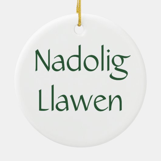 Red Green Celtic Cross Welsh Ornament (Achterkant)