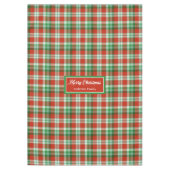 Red Green Checkered Tablecloth Traditional Style Tafelkleed (Voorkant)