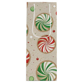 RED & GREEN CHRISTMAS MINT CANDIES WIJN CADEAUTAS