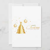 Red Green Christmas Plaid Photo Holiday Card Kaart (Achterkant)