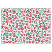 Red Green Christmas Tablecloth Tafelkleed (Voorkant (Horizontaal))