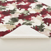 Red Green Cream Camo Sherpa Deken (3/4)