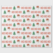 Red Green Cream Speels Modern Cadeaupapier (Vlak)