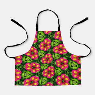 Red Green Daisy Pattern Schort