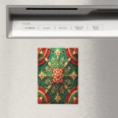 Red Green Decorative Christmas Holiday Magnet (Insitu (Vaatwasser))