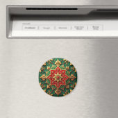 Red Green Decorative Christmas Holiday Magnet (Insitu (Vaatwasser))