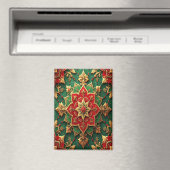 Red Green Decorative Christmas Holiday Magnet (Insitu (Vaatwasser))
