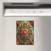 Red Green Decorative Christmas Holiday Magnet (Insitu (Vaatwasser))