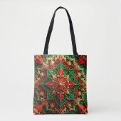 Red Green Decorative Christmas Holiday Tote Bag (Voorkant)