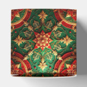 Red Green Decorative Holiday Favor Box Bedankdoosjes (Bovenkant)