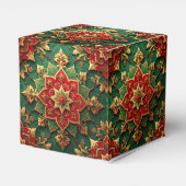 Red Green Decorative Holiday Favor Box Bedankdoosjes (Achterkant)