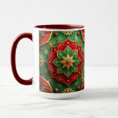 Red Green Decorative Holiday Mug Mok (Links)