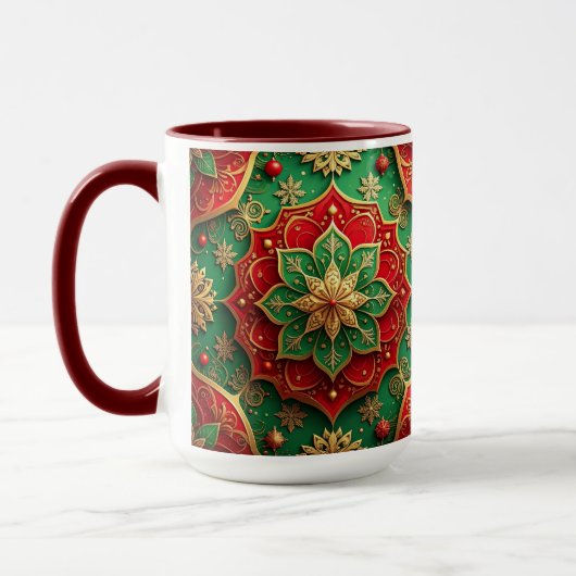 Red Green Decorative Holiday Mug Mok (Links)