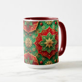 Red Green Decorative Holiday Mug Mok (Voorkant rechts)