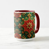 Red Green Decorative Holiday Mug Mok (Voorkant rechts)