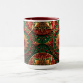 Red Green Decorative Holiday Mug Mok (Midden)