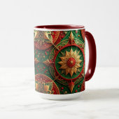 Red Green Decorative Holiday Mug Mok (Voorkant rechts)
