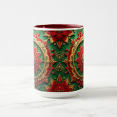 Red Green Decorative Holiday Mug Mok (Midden)