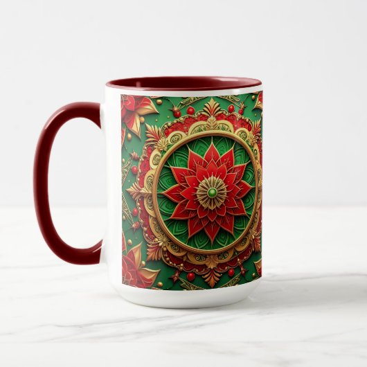 Red Green Decorative Holiday Mug Mok (Links)
