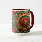 Red Green Decorative Holiday Mug Mok (Voorkant rechts)