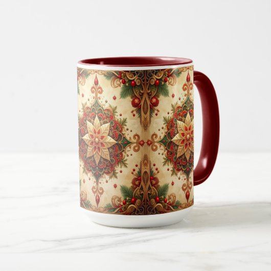 Red Green Decorative Holiday Mug Mok (Voorkant rechts)