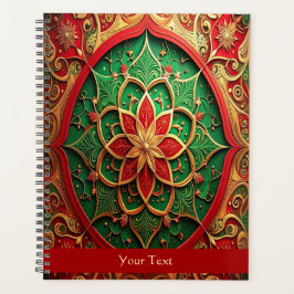 Red Green Decorative Holiday Planner