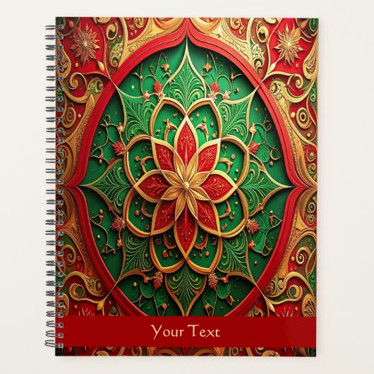 Red Green Decorative Holiday Planner (Voorkant)