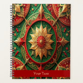 Red Green Decorative Holiday Planner (Voorkant)