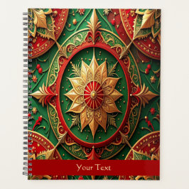 Red Green Decorative Holiday Planner