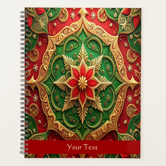Red Green Decorative Holiday Planner (Voorkant)