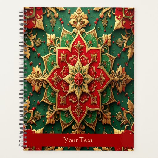 Red Green Decorative Holiday Planner (Voorkant)