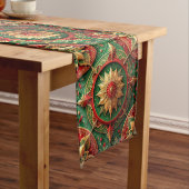 Red Green Decorative Holiday Table Runner Medium Tafelloper (Voorbeeld)