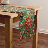 Red Green Decorative Holiday Table Runner Medium Tafelloper (Voorbeeld)