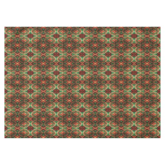 Red Green Decorative Holiday Tablecloth Tafelkleed (Voorkant (Horizontaal))