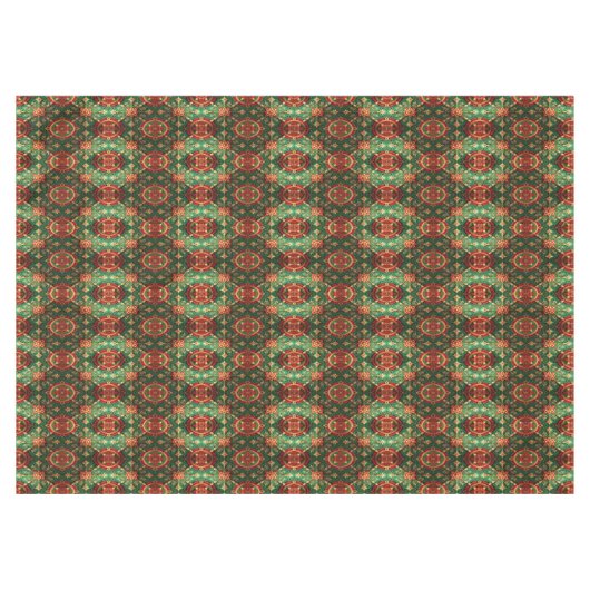Red Green Decorative Holiday Tablecloth Tafelkleed (Voorkant (Horizontaal))