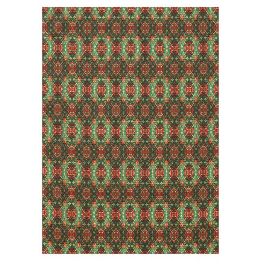 Red Green Decorative Holiday Tablecloth Tafelkleed (Voorkant)