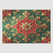 Red Green Decorative Holiday Tissue Paper Tissuepapier (Voorkant)