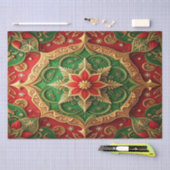 Red Green Decorative Holiday Tissue Paper Tissuepapier (Craft)