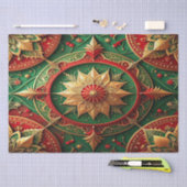 Red Green Decorative Holiday Tissue Paper Tissuepapier (Craft)