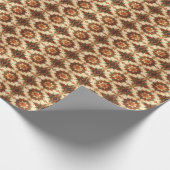 Red Green Decorative Holiday Wrapping Paper Cadeaupapier (Hoek)