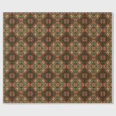 Red Green Decorative Holiday Wrapping Paper Cadeaupapier (Vlak)