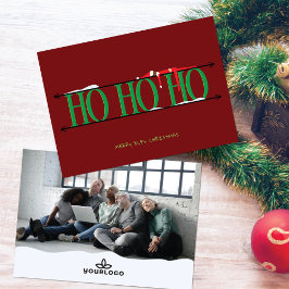 Red & Green Elf Shenanigans Company Kerst Kaart