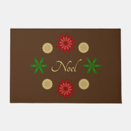 Red Green en Gold Noel Deurmat