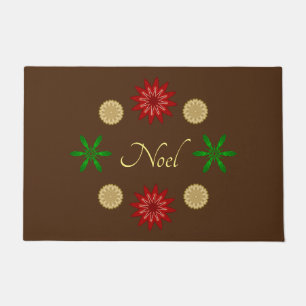 Red Green en Gold Noel Deurmat