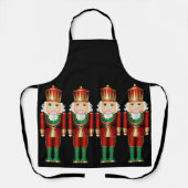 Red Green en Gold Nutcrackers Apron Schort (Voorkant)