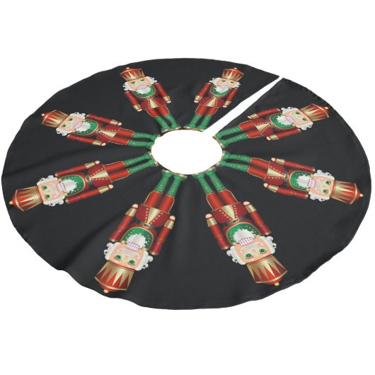 Red Green en Gold Nutcrackers Kerstboom Rok (Gekanteld)