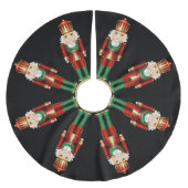 Red Green en Gold Nutcrackers Kerstboom Rok (Voorkant)