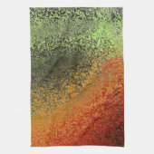 Red Green en Gold Pattern Theedoek (Verticaal)