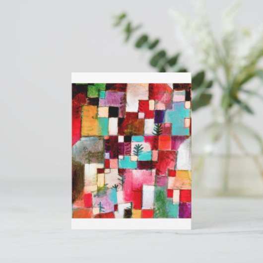 Red Green en Violet, Paul Klee Briefkaart (Staand voorkant)