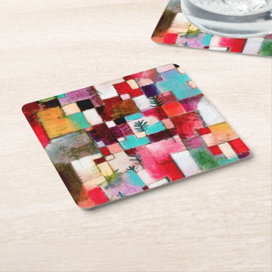 Red Green en Violet, Paul Klee Kartonnen Onderzetters (Schuin)